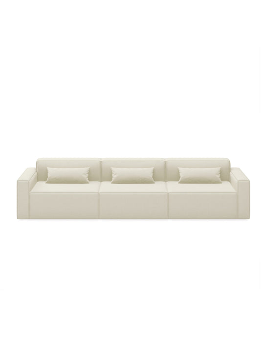 Sofa 3 places avec accoudoirs Mix Modular de Gus* Modern, modulable et élégant. mowat sand