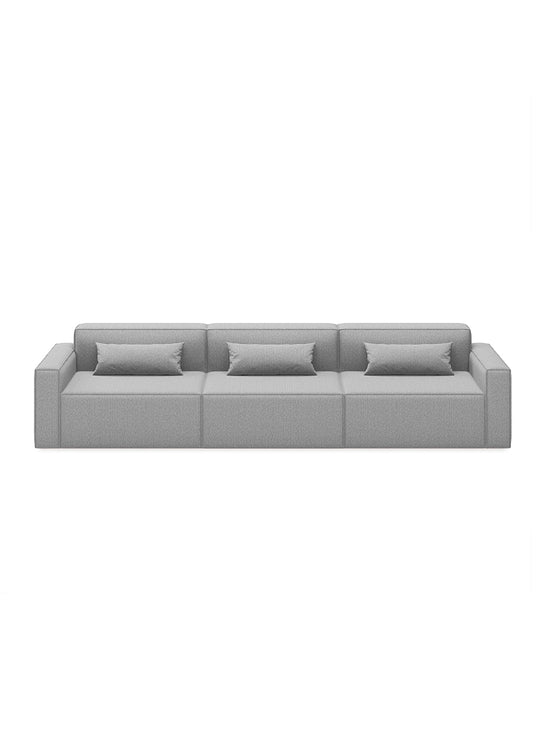 Sofa 3 places avec accoudoirs Gus* Modern Mix Modular, idéal pour un espace personnalisé. parliament stone