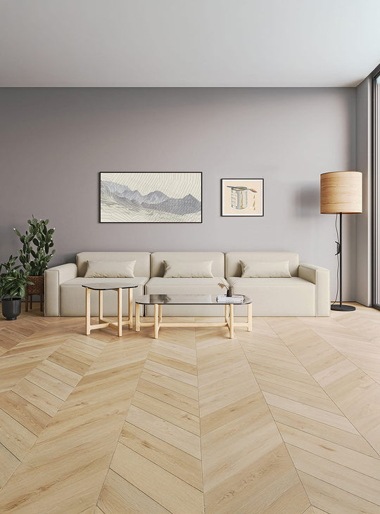 Sofa 3 places avec accoudoirs Gus* Modern Mix Modular, confort ferme et design épuré. mowat sand