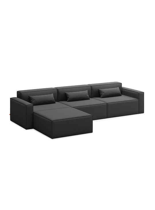 Sofa sectionnel 4 places Gus* Modern Mix Modular, parfait pour créer un espace sur mesure. mowat raven