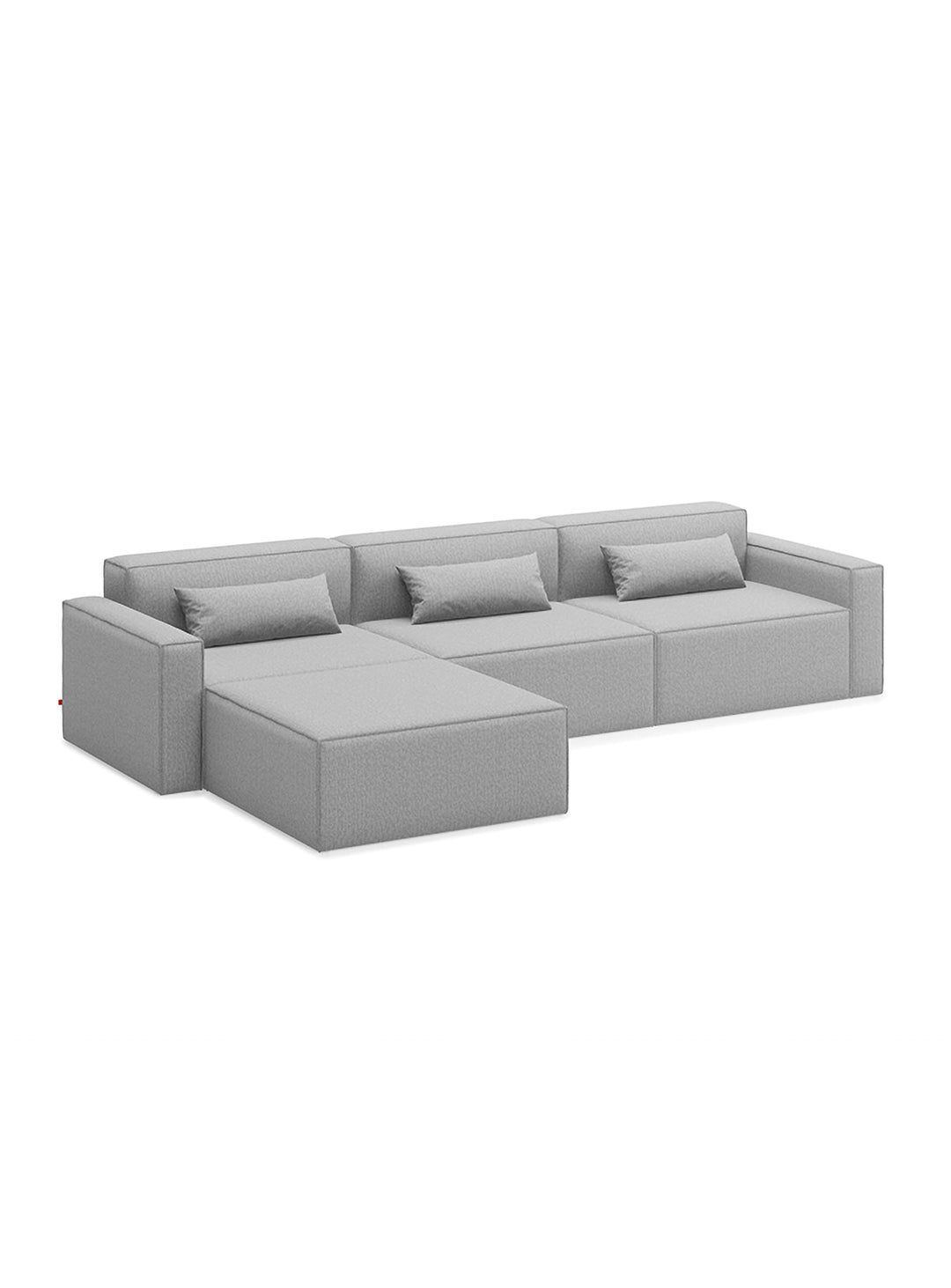 Sofa sectionnel 4 places Gus* Modern Mix Modular, composants variés et flexibles. parliament stone