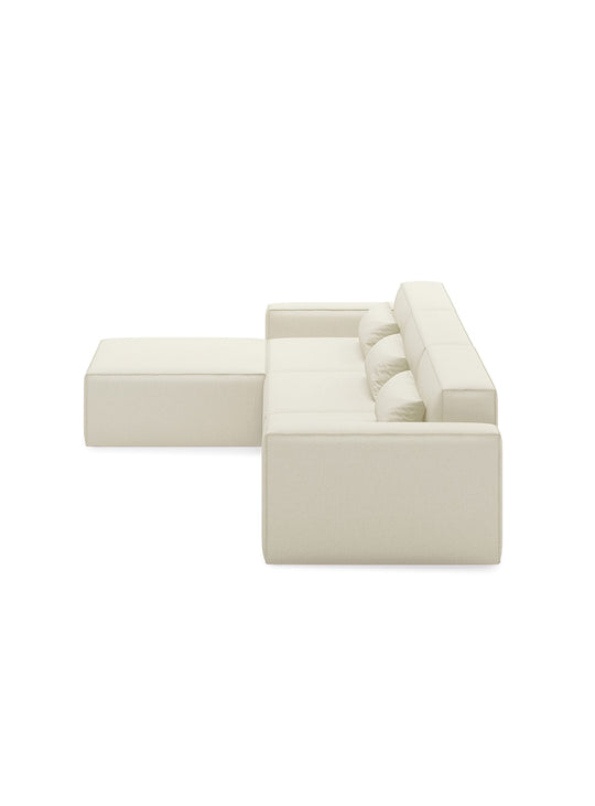 Sofa sectionnel 4 places Mix Modular de Gus* Modern, personnalisation infinie. mowat sand