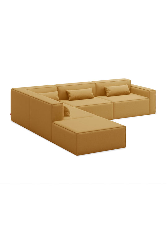 Sofa sectionnel 5 places Gus* Modern Mix Modular, design net et confort ferme. mowat ferro