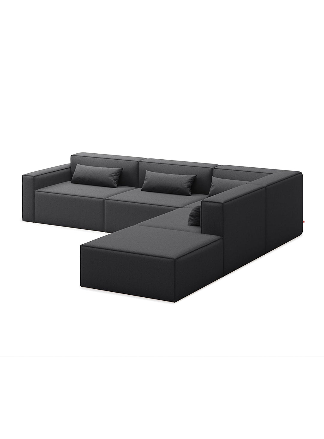 Sofa sectionnel 5 places Mix Modular de Gus* Modern, idéal pour salons lumineux. mowat raven