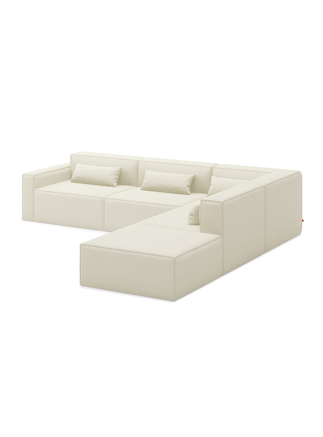 Sofa sectionnel 5 places Gus* Modern Mix Modular, modularité et style épuré. mowat sand