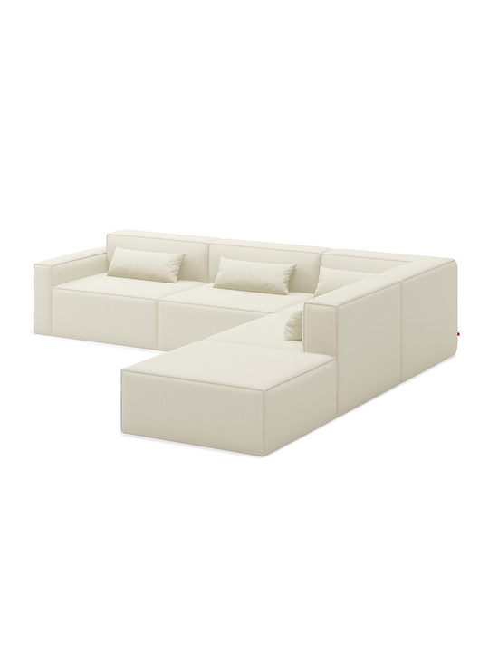 Sofa sectionnel 5 places Gus* Modern Mix Modular, modularité et style épuré. mowat sand