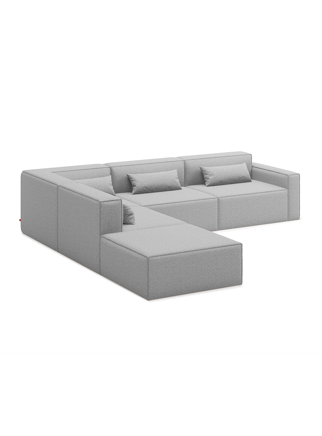 Sofa sectionnel 5 places Gus* Modern Mix Modular, composants flexibles et ajoutables. parliament stone
