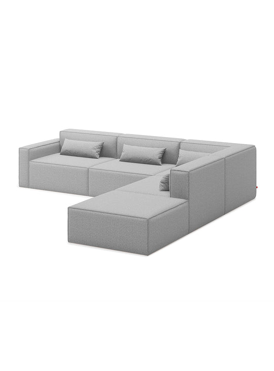 Sofa sectionnel 5 places Mix Modular de Gus* Modern, personnalisation illimitée. parliament stone