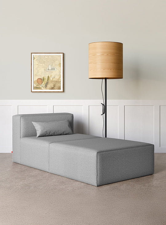 Ensemble fauteuil et ottoman Gus* Modern Mix Modular, confort et modularité. parliament stone