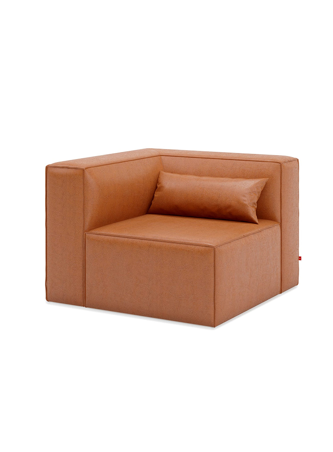 Collection modulaire Mix Modular Gus* Modern, idéale pour personnaliser votre intérieur. cuir vegan cognac