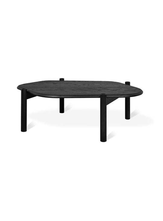 Table à café Monarch de Gus* Modern : table moderne, bois FSC® et design sculptural. frêne noir
