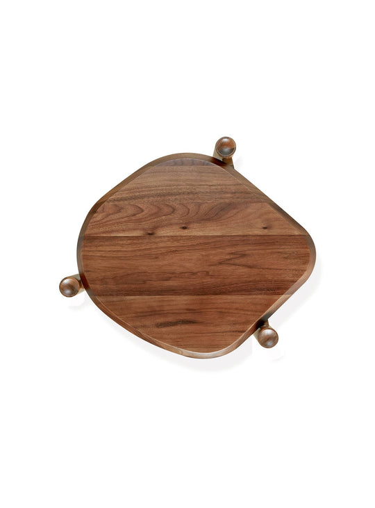 Gus* Modern Monarch : table d’appoint en bois, élégante et éthique. noyer