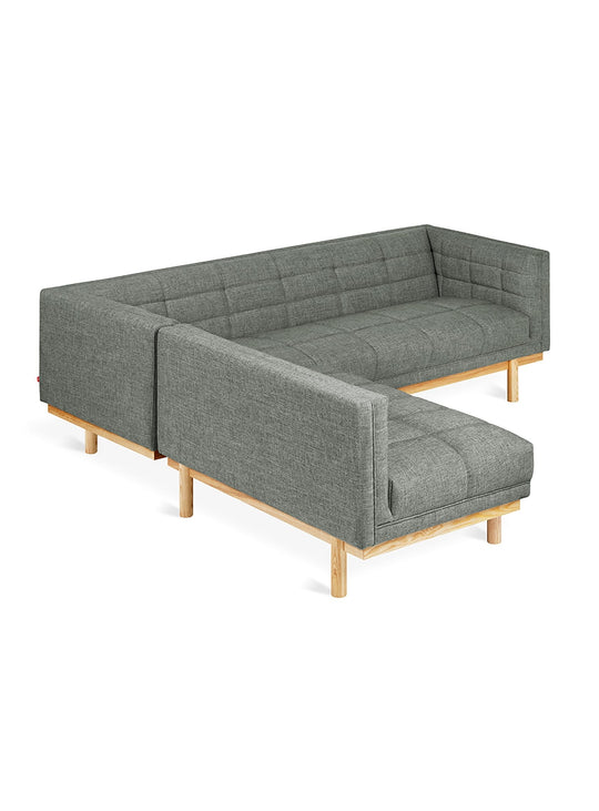 Sofa bi-sectionnel Mulholland Gus* Modern, section Lounge gauche ou droite. caledon cinder