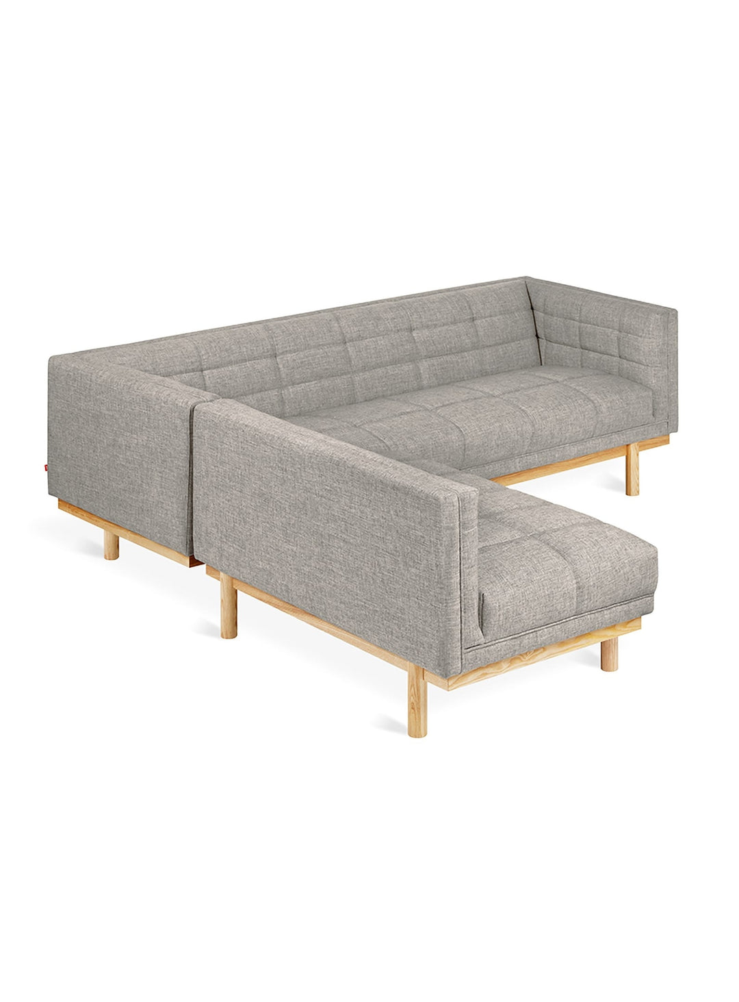 Sofa bi-sectionnel Gus* Modern Mulholland, cadre smoking enveloppant et chic. parliament stone