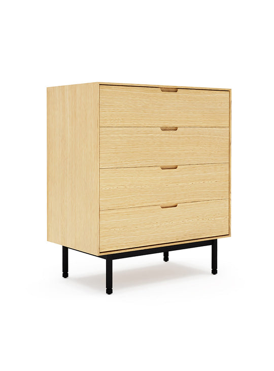 Commode Munro 4 tiroirs Gus* Modern, style intemporel et robustesse pour une chambre organisée. chene blanc
