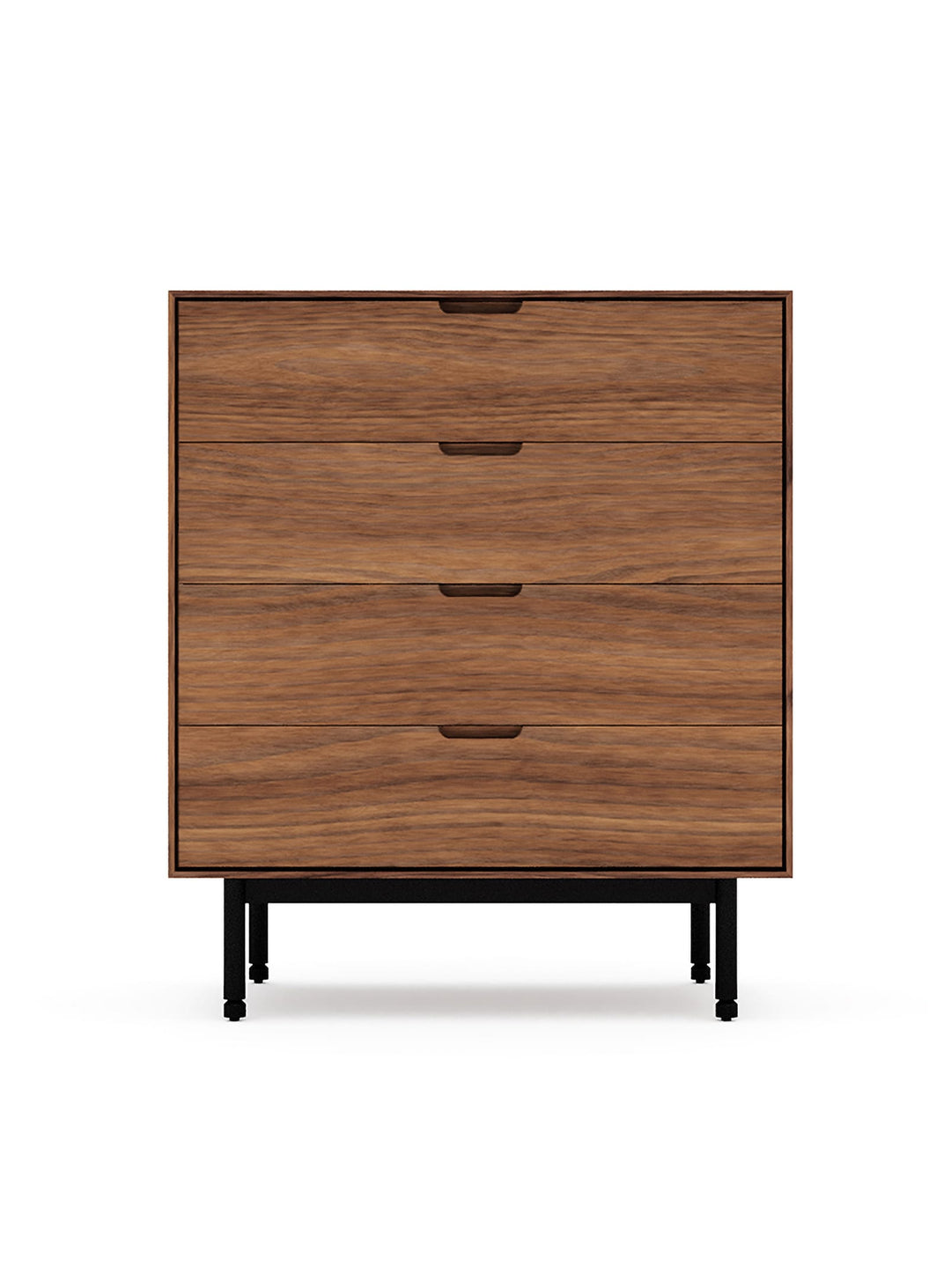 Commode Munro 4 tiroirs Gus* Modern, élégance minimaliste et tiroirs spacieux au quotidien. noyer