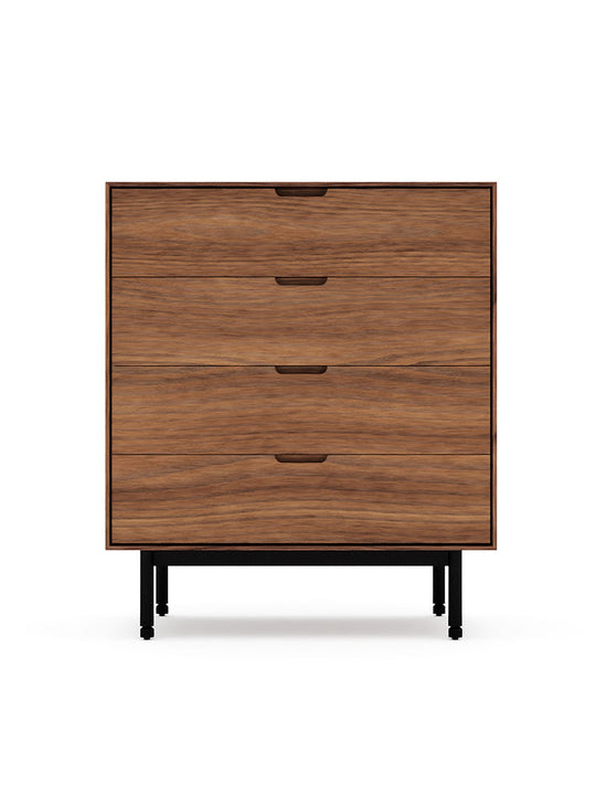 Commode Munro 4 tiroirs Gus* Modern, élégance minimaliste et tiroirs spacieux au quotidien. noyer