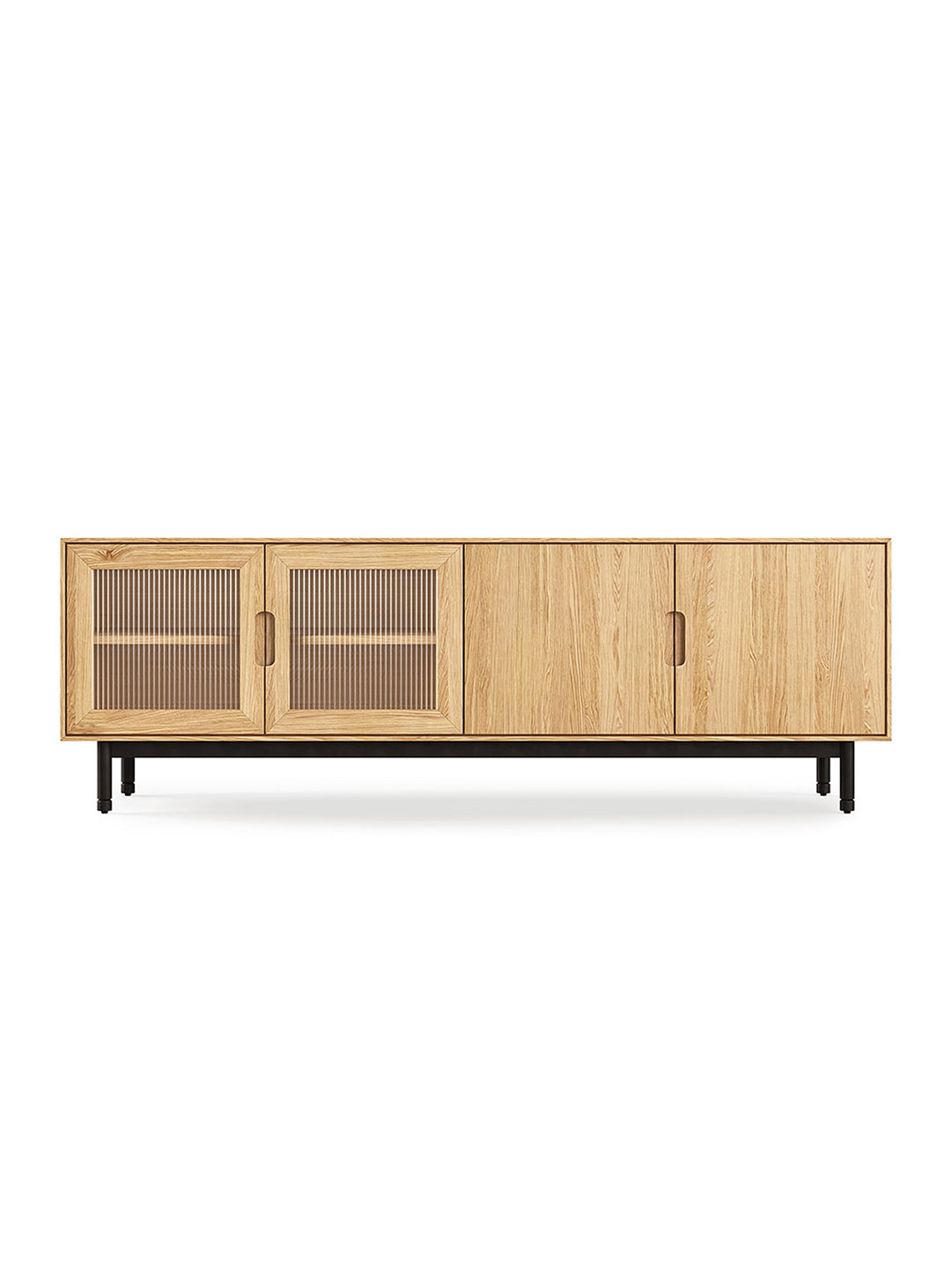 Buffet Munro Gus* Modern, esthétique moderne et rangement sécurisé pour vos objets. chene blanc