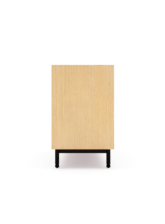 Commode Munro 6 tiroirs Gus* Modern, fermeture souple et poignées encastrées raffinées. chene blanc