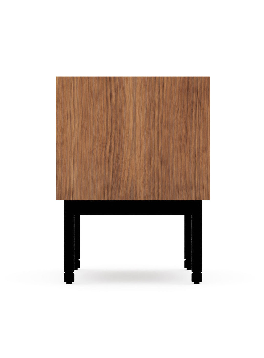 Table d’appoint Munro Gus* Modern, design épuré et espace pour livres et objets. noyer