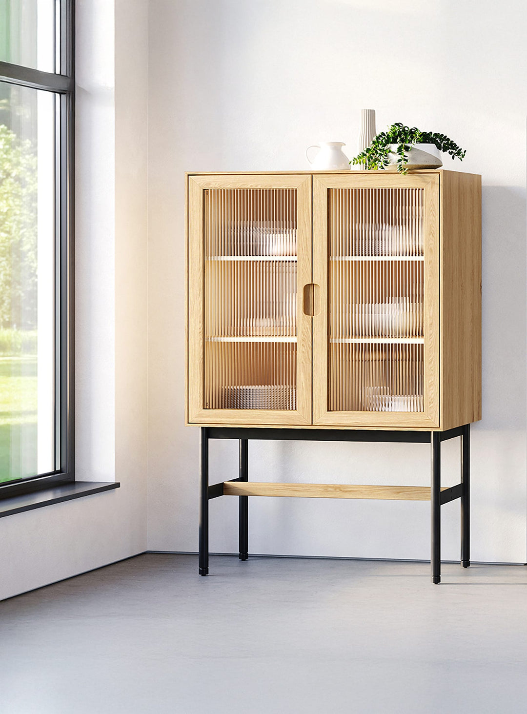 Vaisselier Munro Gus* Modern, fermeture douce et organisation personnalisable.