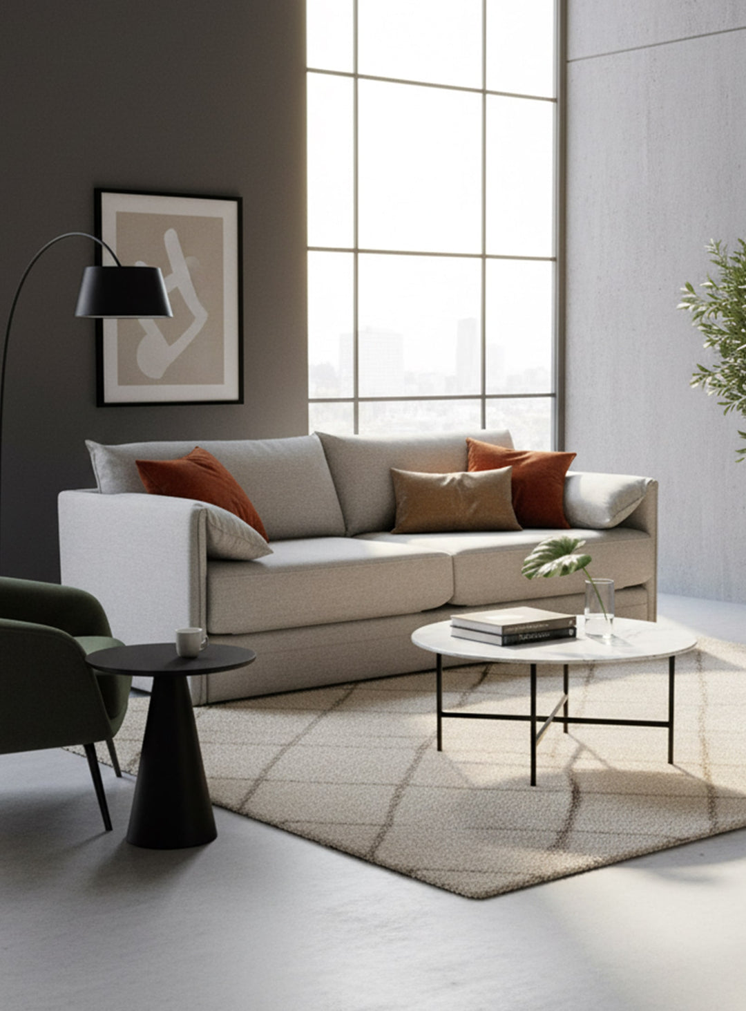 Neru de Gus* Modern : sofa convertible au charme minimaliste japonais. dawson moon