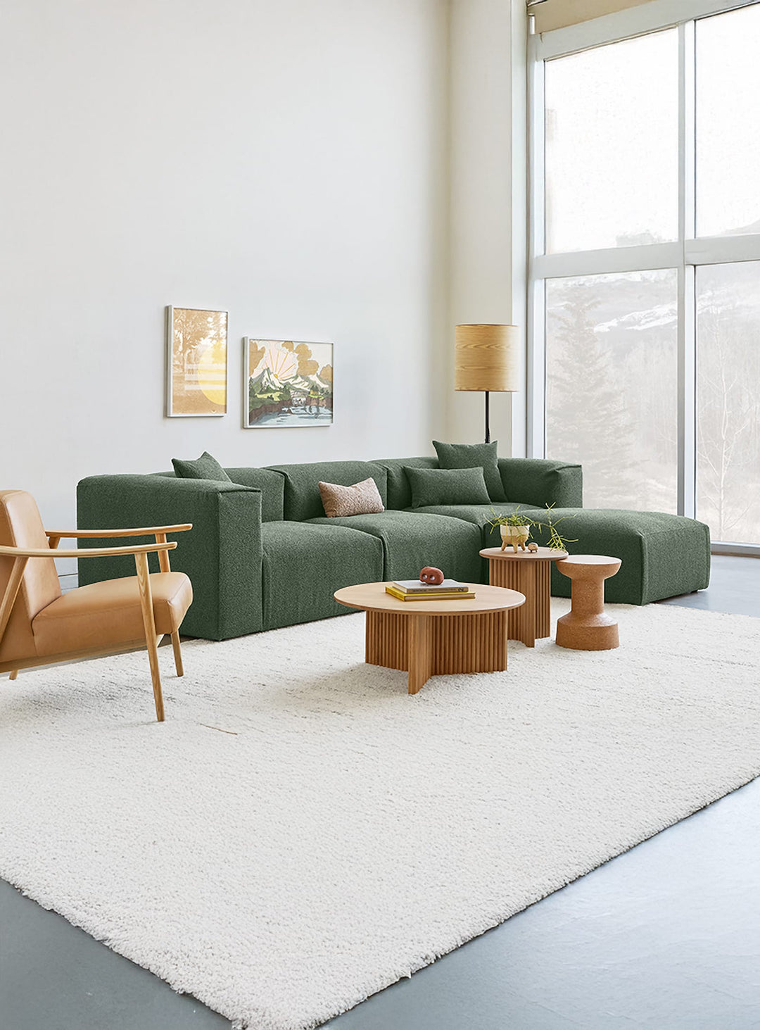 Sofa sectionnel 4 Gus* Modern Nest, modularité intelligente et confort luxueux. morris pine