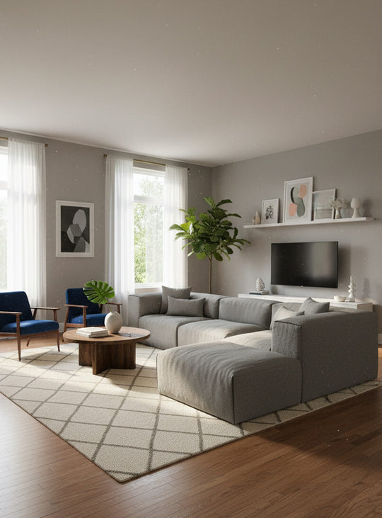 Sofa sectionnel 5 Gus* Modern Nest, modularité inventive et confort sensoriel. morris scoria.