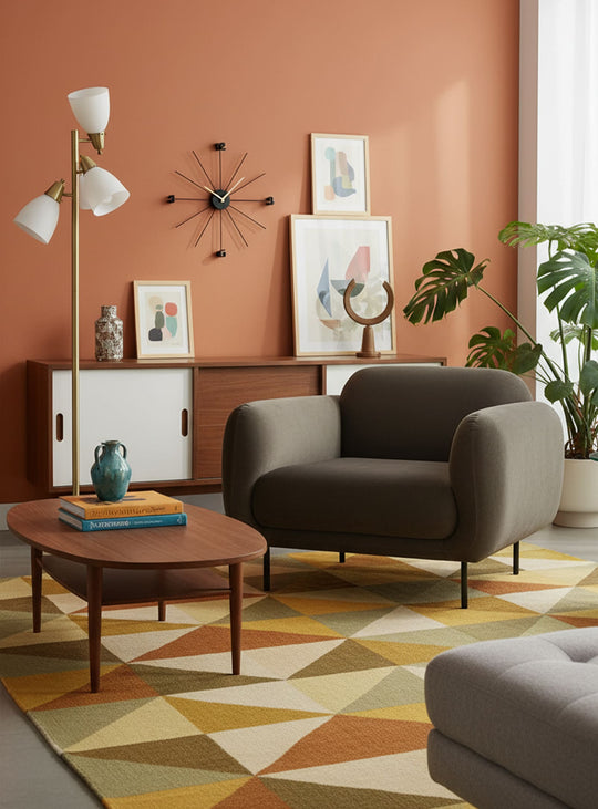 Fauteuil Gus* Modern Nord, silhouette arrondie et design chaleureux. casella mink