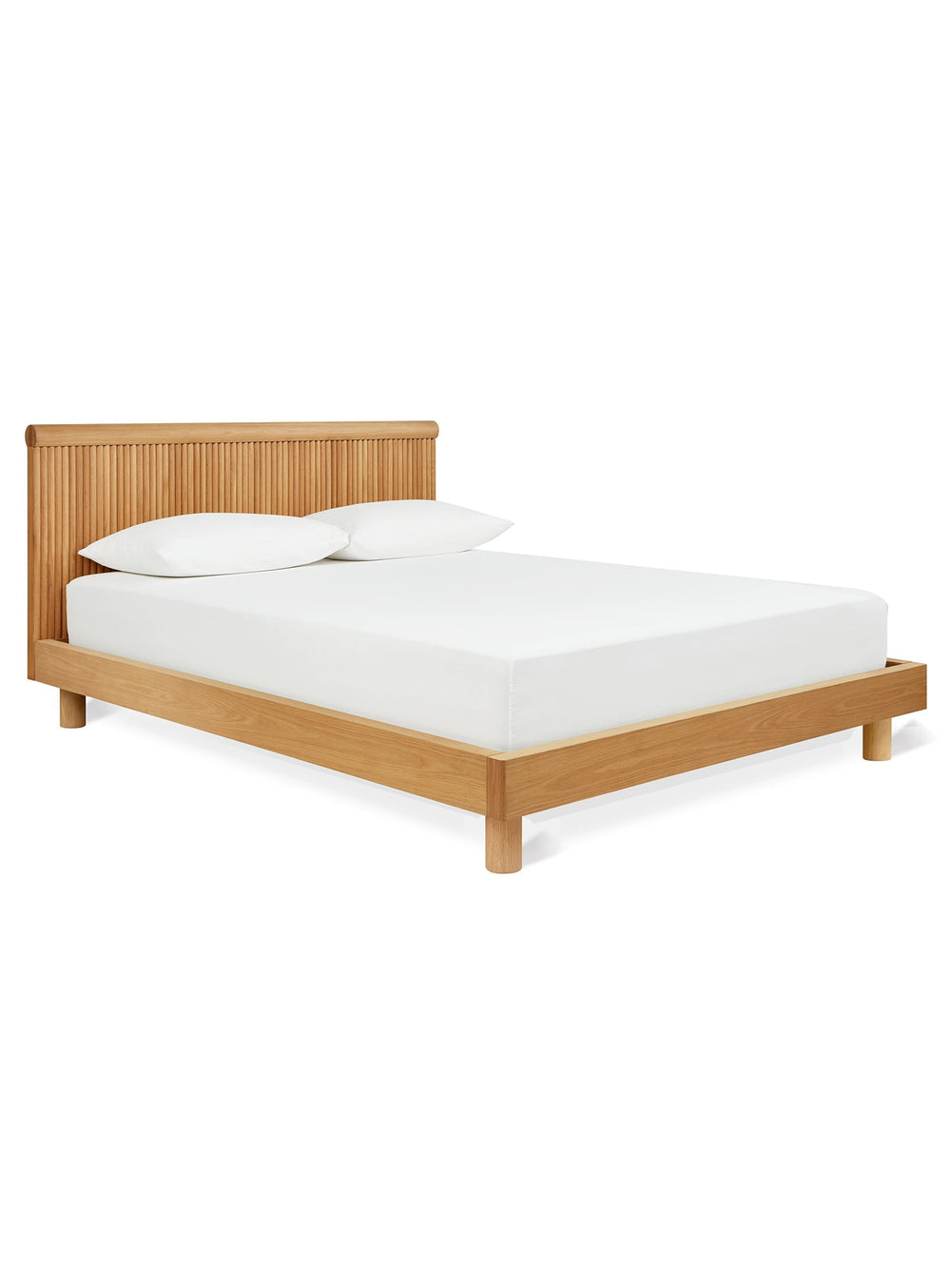 Gus* Modern Odeon, lit en bois massif au style raffiné et intemporel. chene blanc