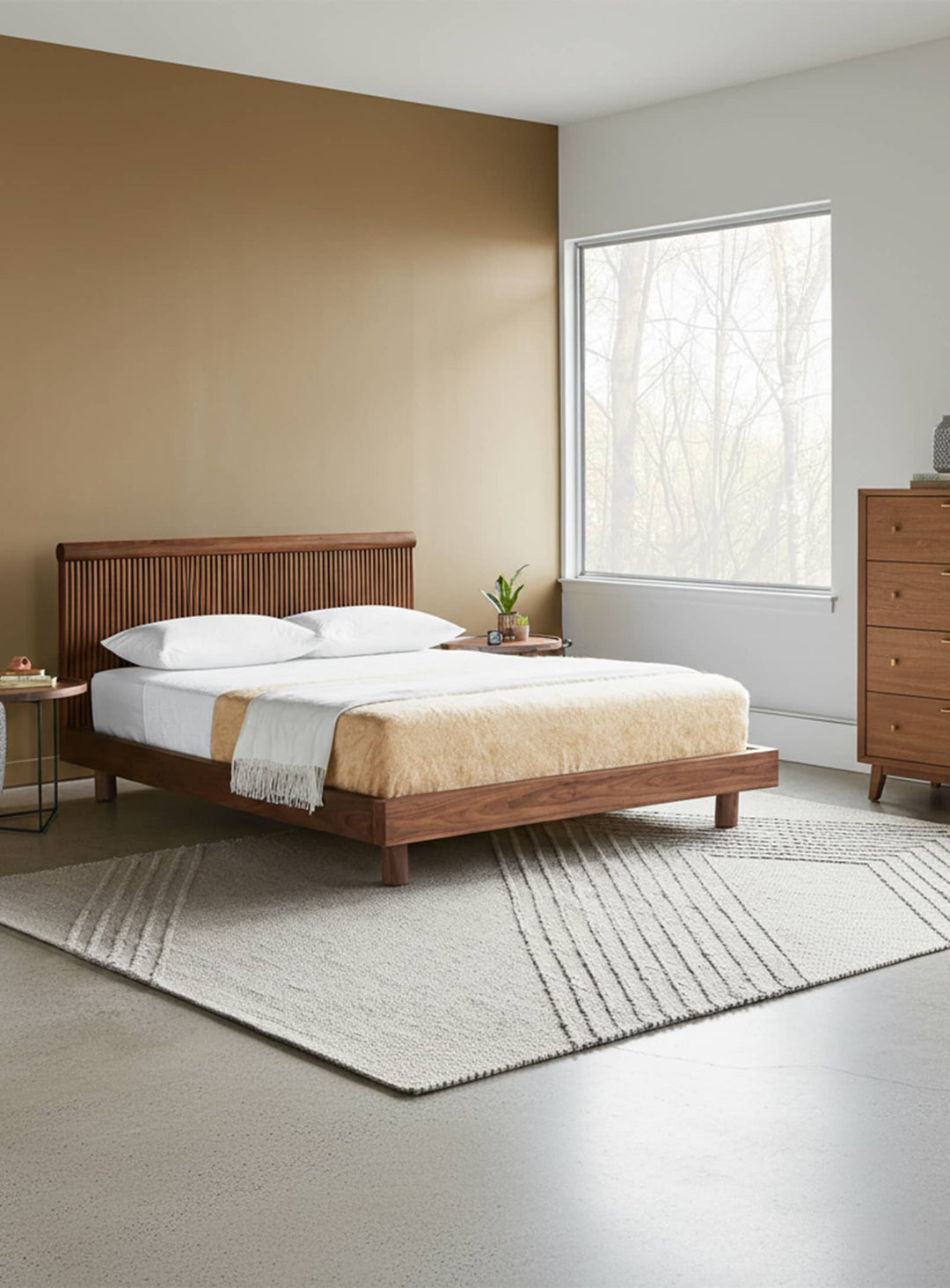 Lit Odeon de Gus* Modern : design sculptural et élégance néoclassique. chene blanc