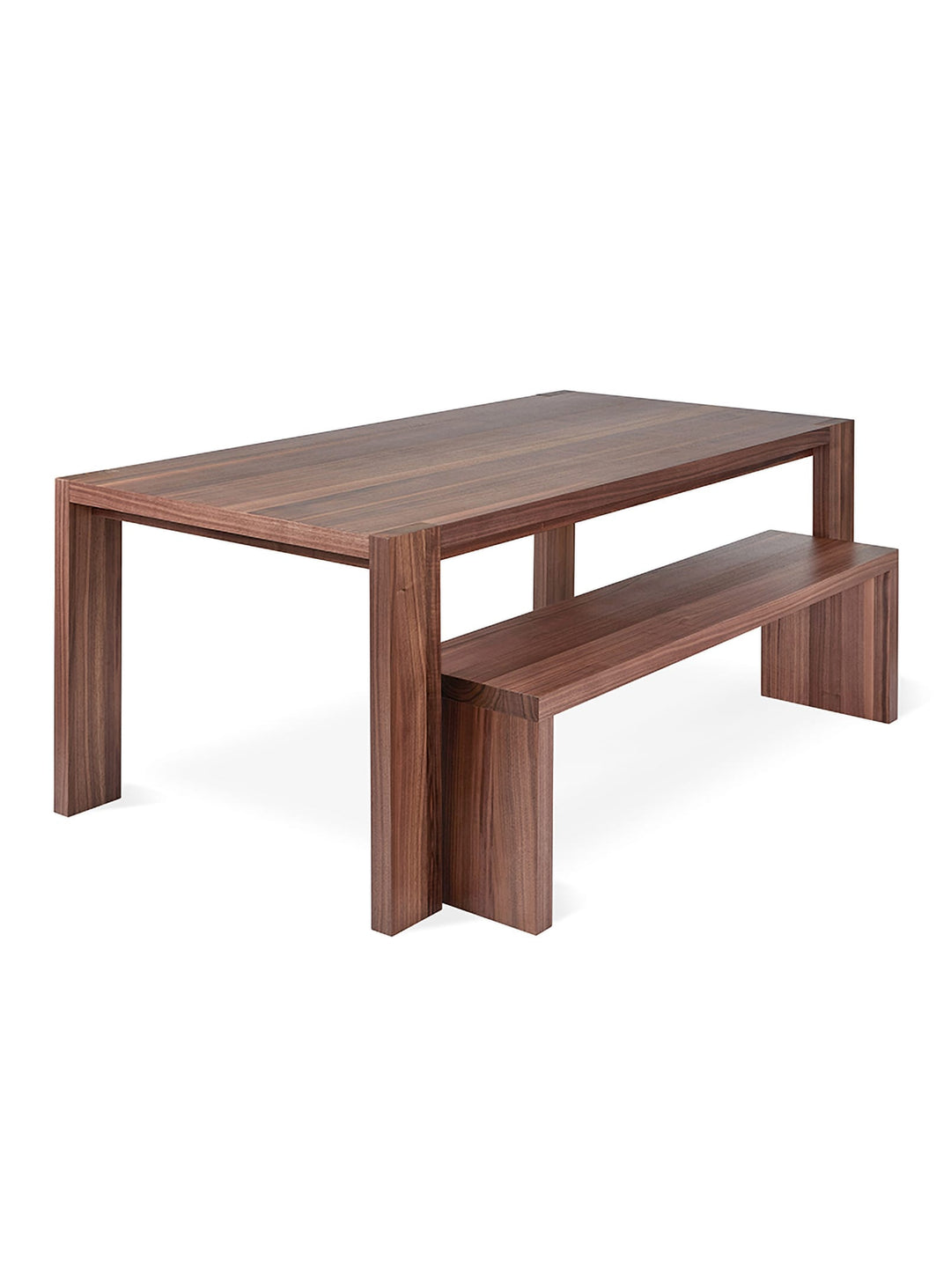 Table à dîner Plank Gus* Modern, noyer riche et ambiance accueillante. noyer