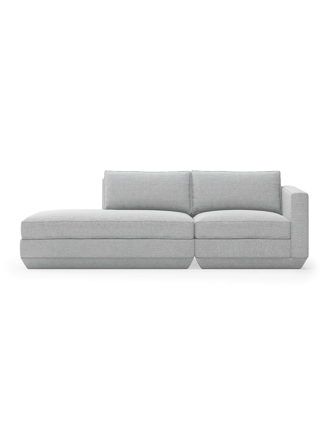 Sofa lounge 2 places Podium Gus* Modern, parfait pour un intérieur contemporain. bayview silver