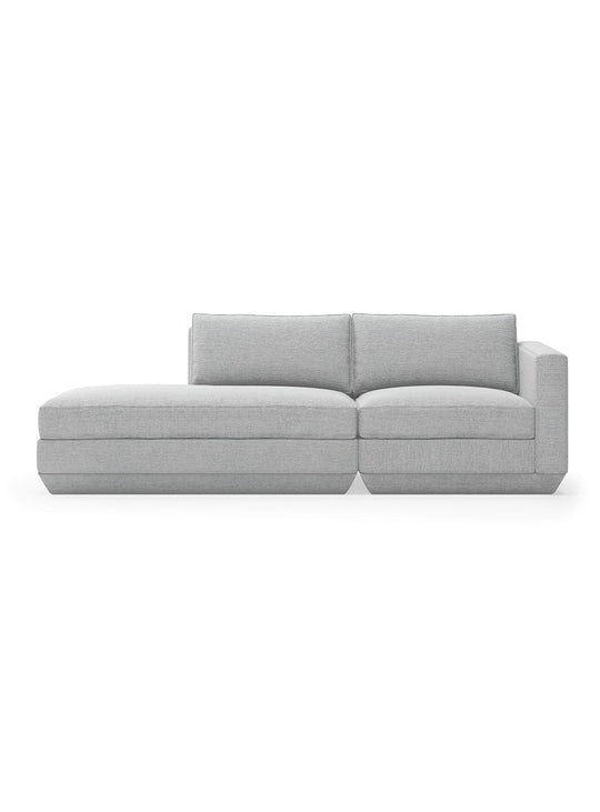 Sofa lounge 2 places Podium Gus* Modern, parfait pour un intérieur contemporain. bayview silver