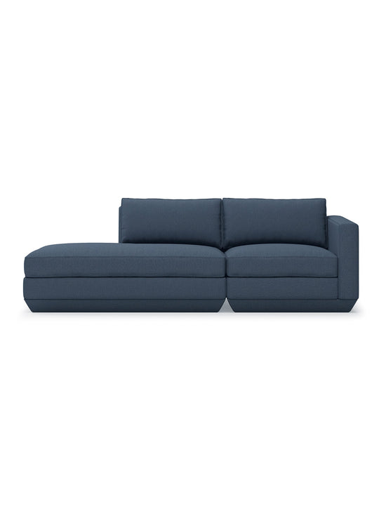 Sofa lounge 2 places Podium Gus* Modern, œuvre fonctionnelle au style raffiné. hanson navy