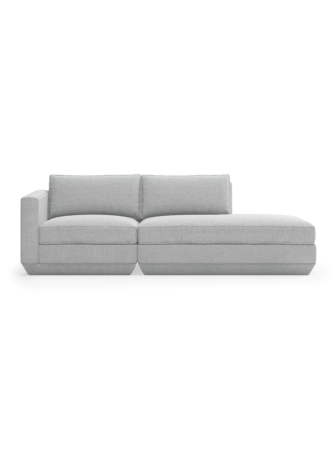 Sofa lounge 2 places Gus* Modern Podium, cadre en bois FSC® et confort haut de gamme. bayview silver