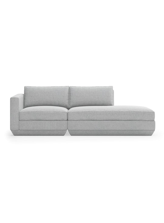 Sofa lounge 2 places Gus* Modern Podium, cadre en bois FSC® et confort haut de gamme. bayview silver