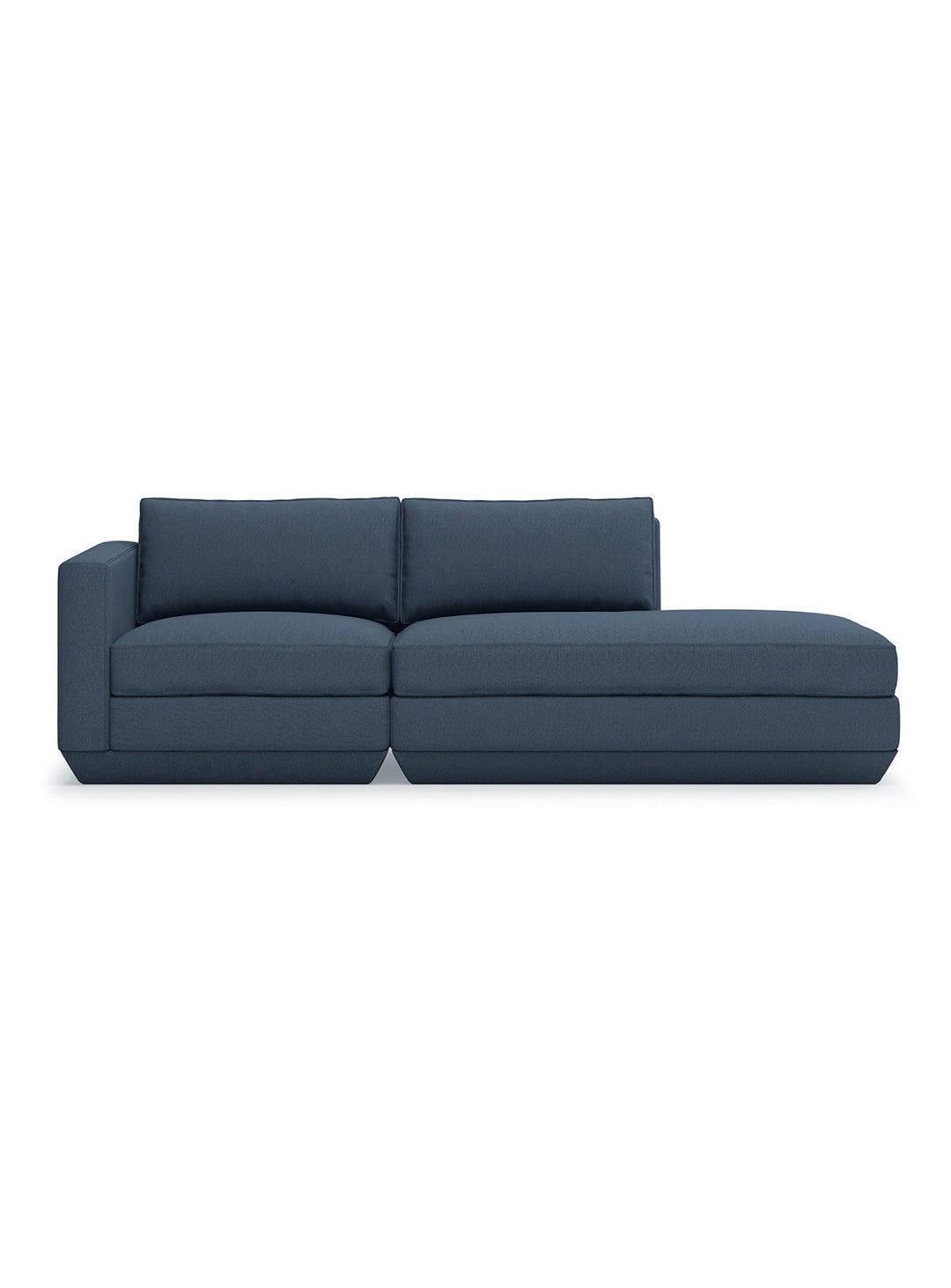Sofa lounge 2 places Gus* Modern Podium, modules combinables pour toutes configurations. hanson navy