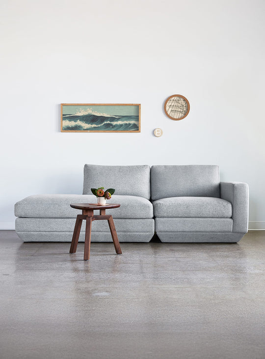 Sofa lounge 2 places Gus* Modern Podium, design unique mêlant fauteuil et lounge. bayview silver