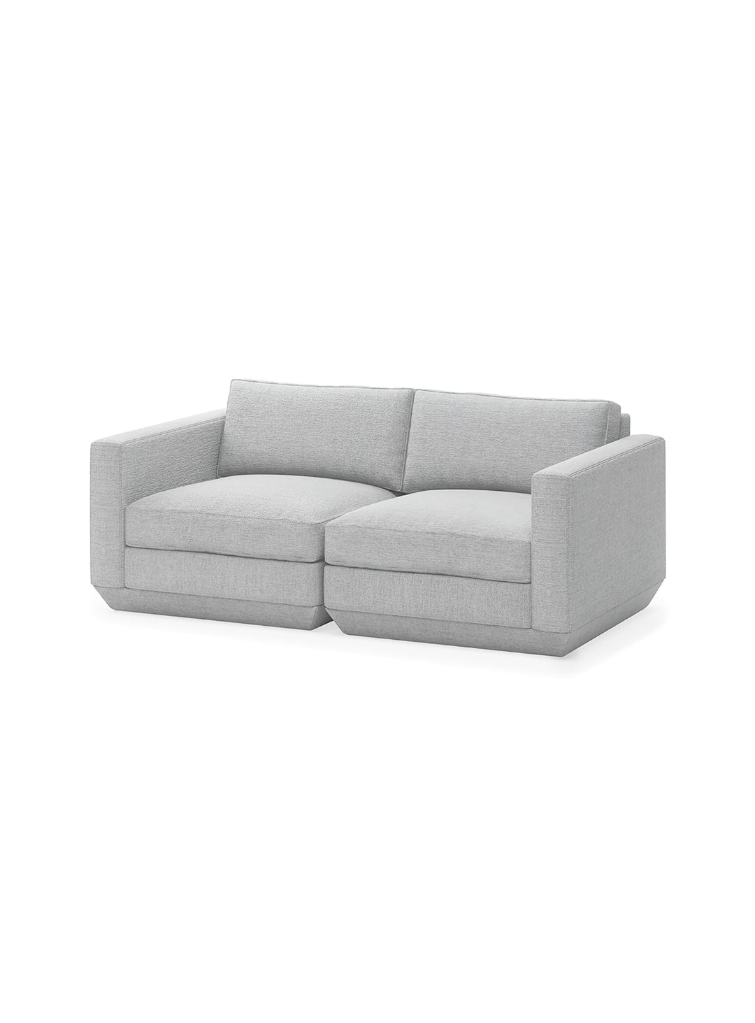 Sofa 2 places Podium de Gus* Modern, modules combinables et polyvalents. bayview silver