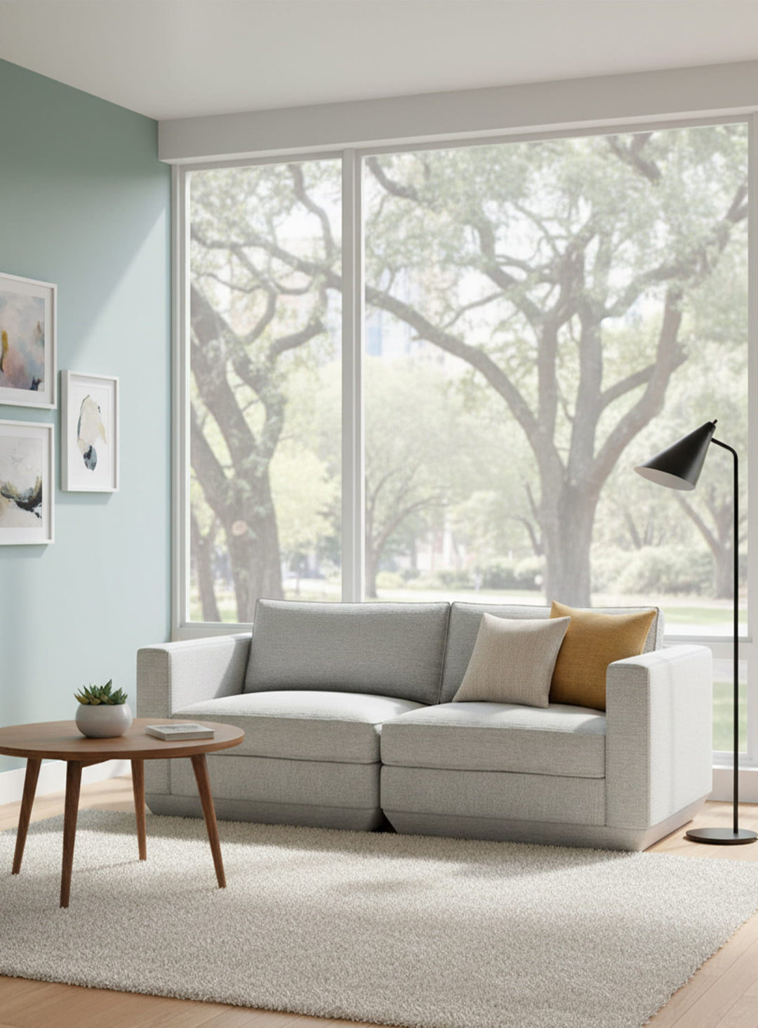 Sofa 2 places Podium Gus* Modern, idéal pour configurer un salon sur mesure.