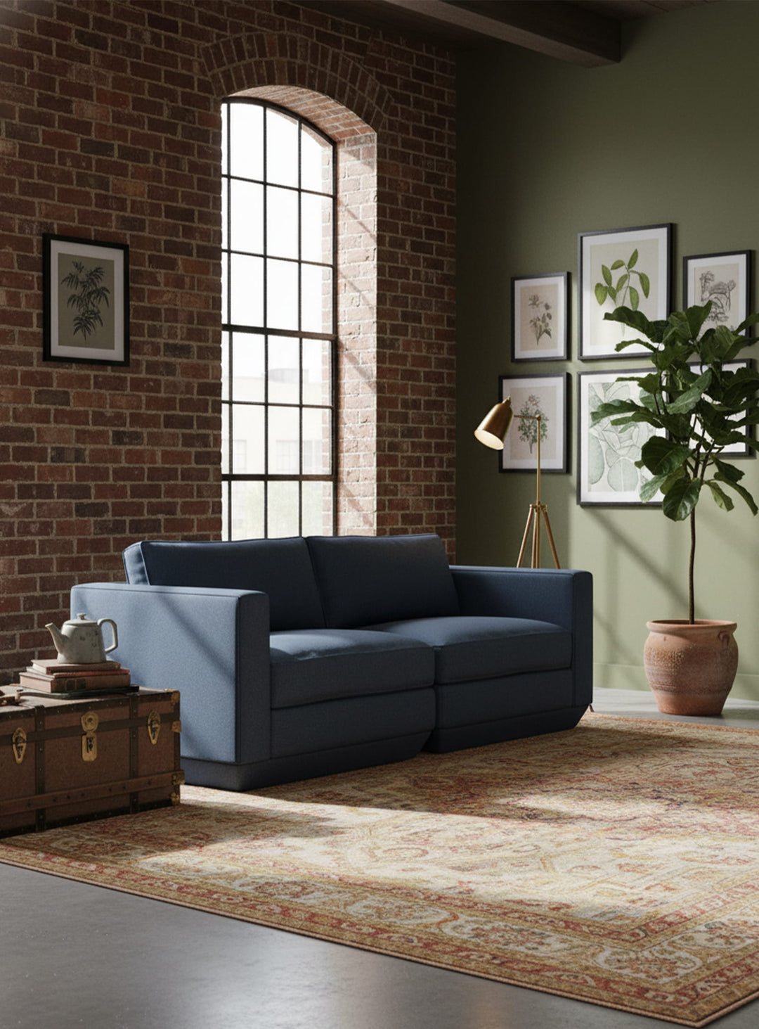 Sofa 2 places Gus* Modern Podium, compact, moderne et incroyablement confortable. hanson navy