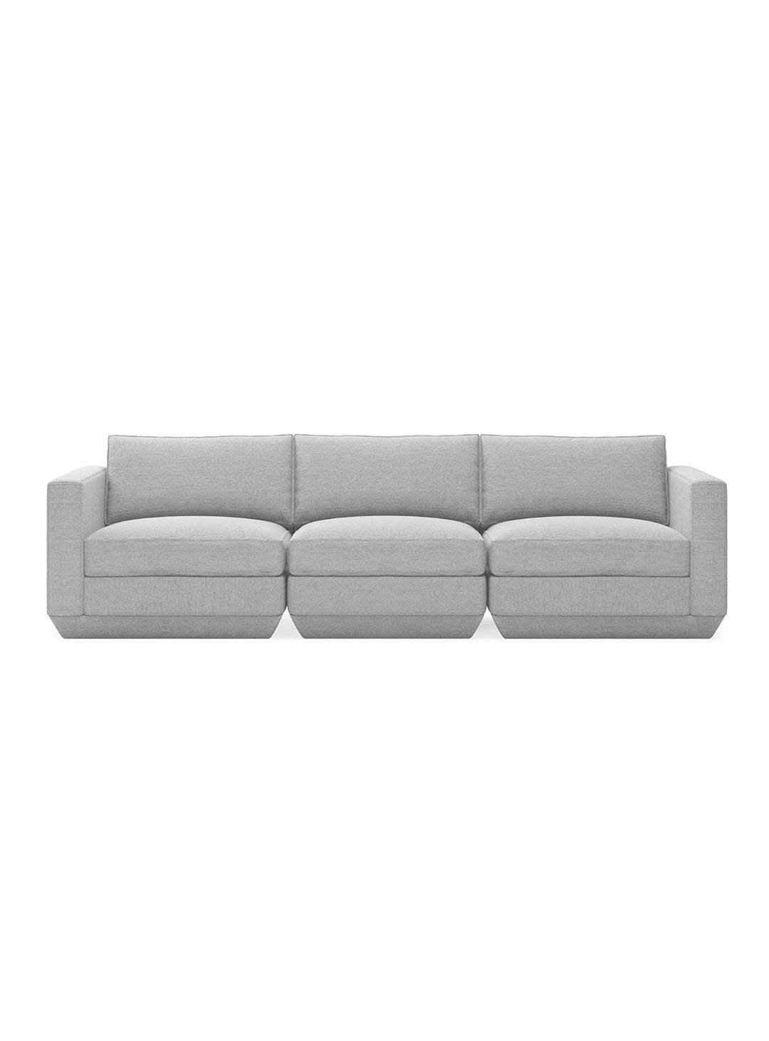 Sofa 3 places Podium de Gus* Modern, trois fauteuils combinés en harmonie. bayview silver