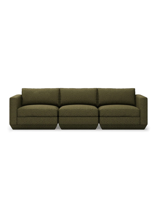 Sofa 3 places Podium Gus* Modern, système polyvalent et esthétique épurée. copenhagen terra