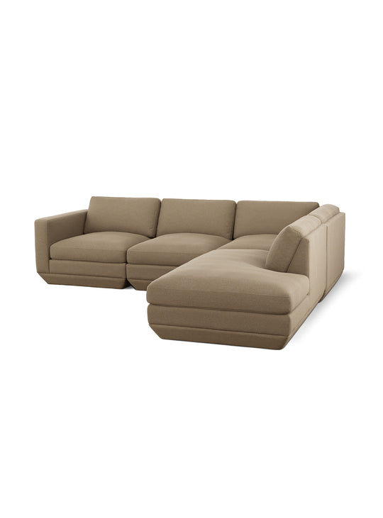 Sofa sectionnel Gus* Modern Podium : modules indépendants et lounge pour créer une configuration personnalisée. merino mocha