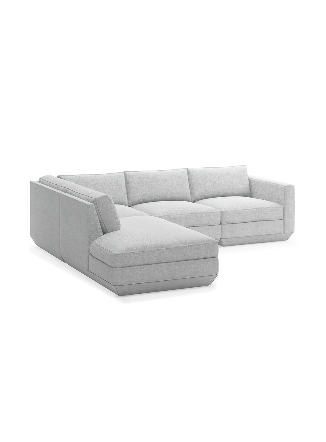 Sofa sectionnel lounge 4 places Podium Gus* Modern, modularité infinie et flexibilité totale. bayview silver
