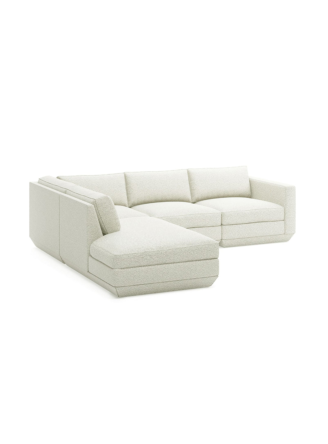Sofa sectionnel lounge 4 places Podium de Gus* Modern, composition atypique et luxueuse. copenhagen fossil