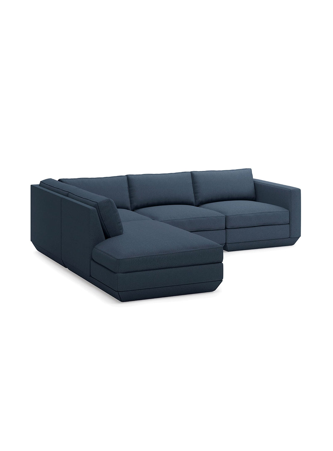 Sofa sectionnel lounge 4 places Podium Gus* Modern, reconfigurable selon vos besoins. hanson navy