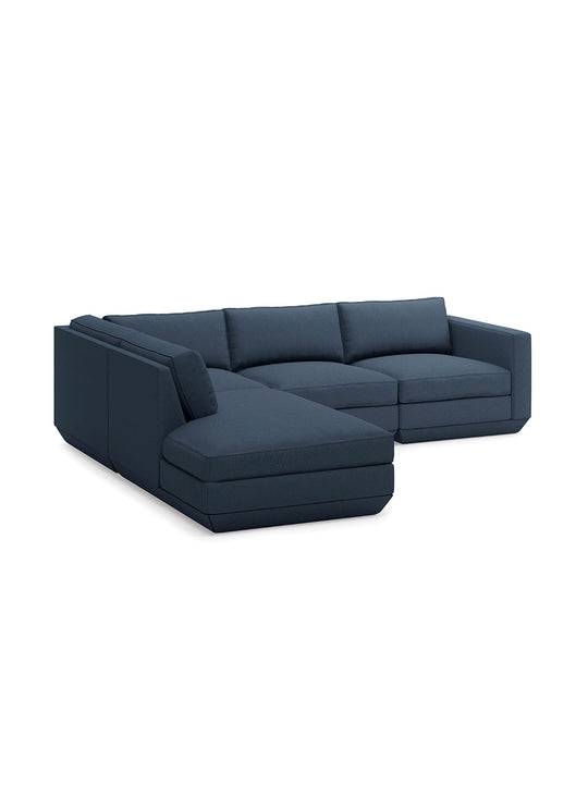 Sofa sectionnel lounge 4 places Podium Gus* Modern, reconfigurable selon vos besoins. hanson navy