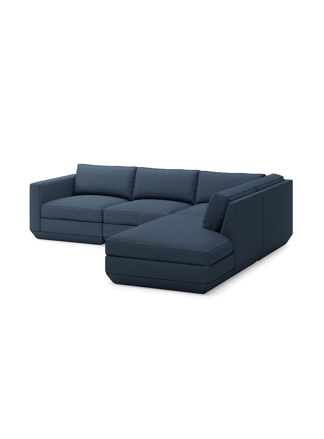 Sofa sectionnel lounge 4 places Gus* Modern Podium, design artistique et fonctionnalité. hanson navy